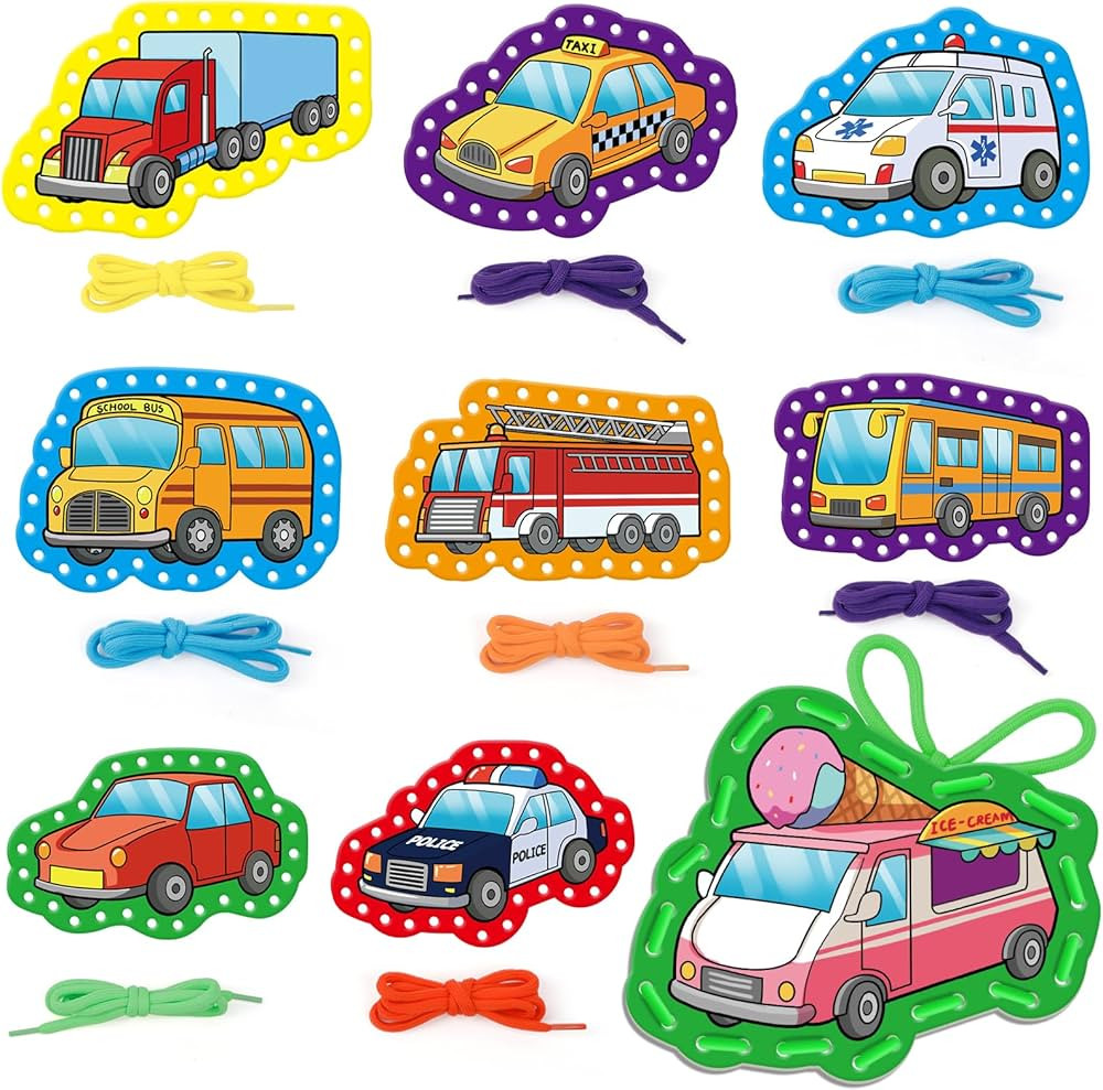 Quilinz Lacing Cards,Sewing Kit for Kids,Fine Motor Toys,Shoe Tying Practice,Classroom Must Haves... | Amazon (US)