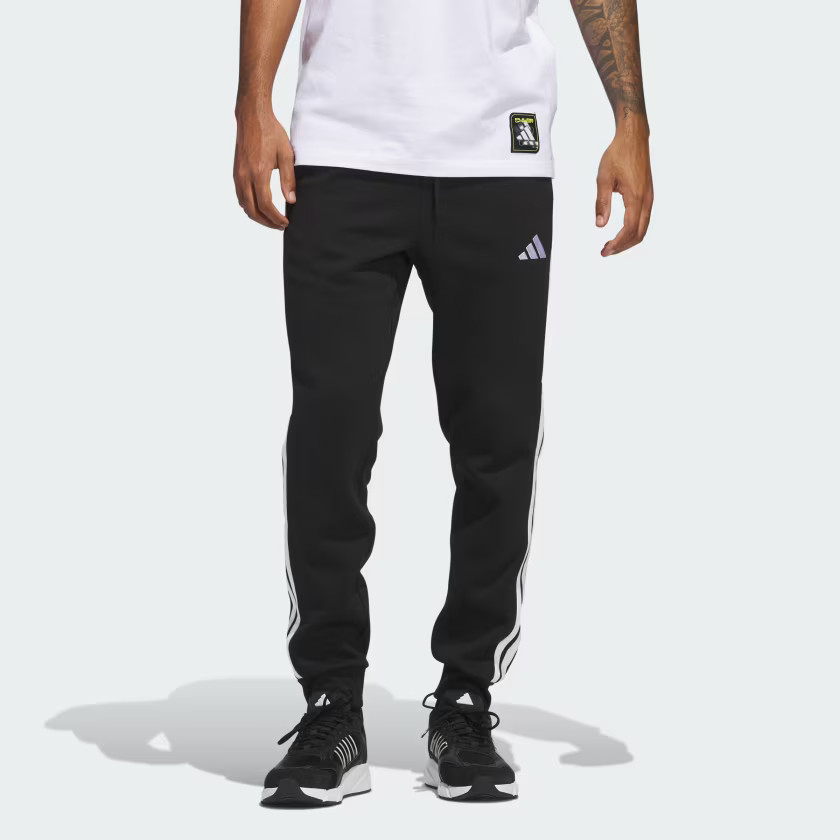 adidas Essentials 3-Stripes Fleece Pants - Black | Free Shipping with adiClub | adidas US | adidas (US)