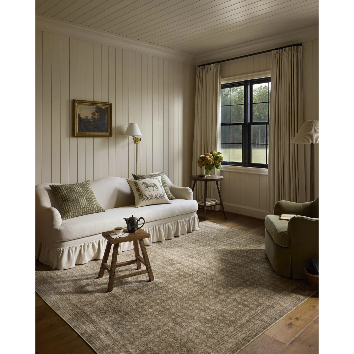 Chris Loves Julia x Loloi Ramona Wheat / Tobacco Area Rug | Wayfair North America