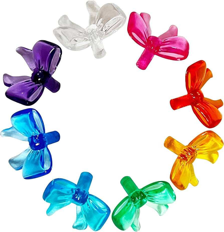 National Artcraft® Bow-Style Ceramic Christmas Tree Lights - Assorted Colors - 80/Pack | Amazon (US)