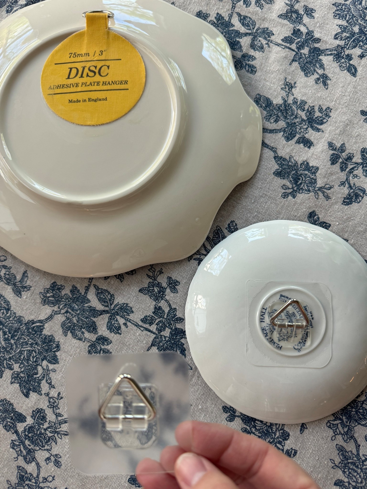 The two types of plate hangers I used for my plate wall. And, because the tablecloth is so pretty, I’m linking it too. 

#LTKSaleAlert #LTKHome #LTKSeasonal