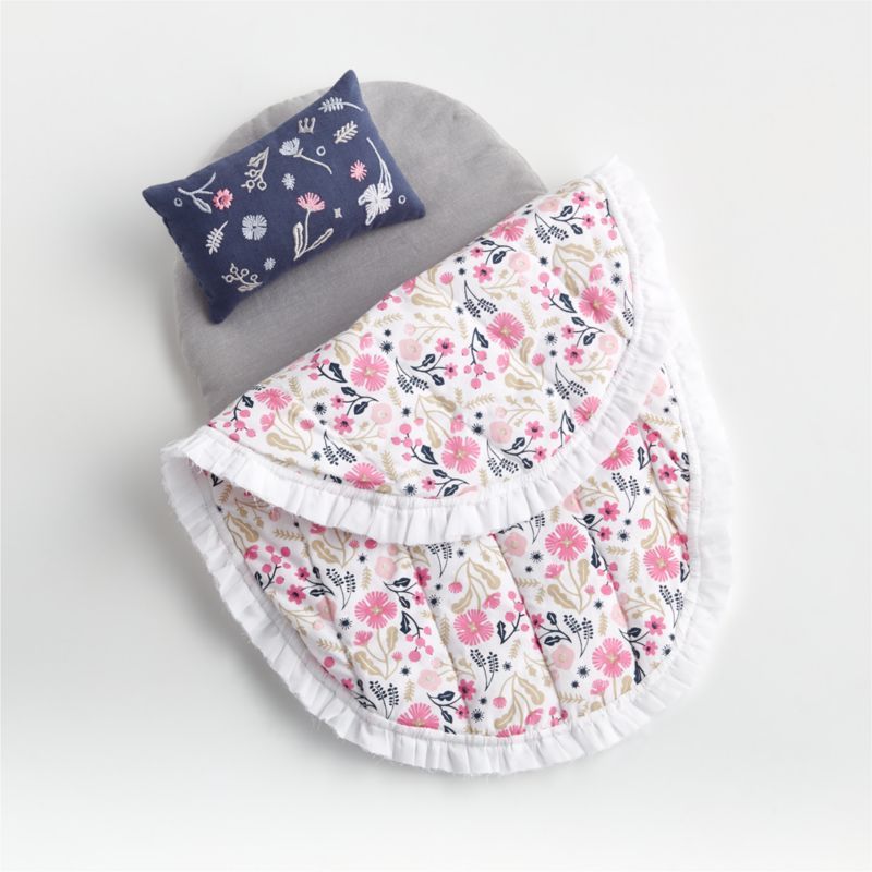 Baby Doll Moses Basket Bedding Set + Reviews | Crate & Kids | Crate & Barrel