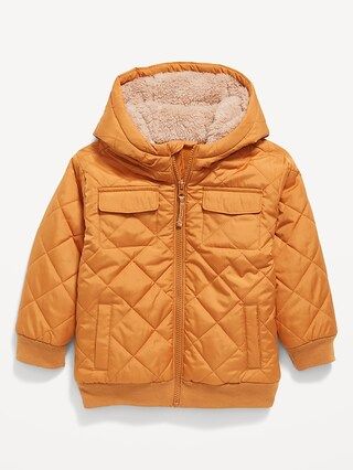 Unisex Hooded Water-Resistant Quilted Jacket for Toddler | Old Navy (CA)