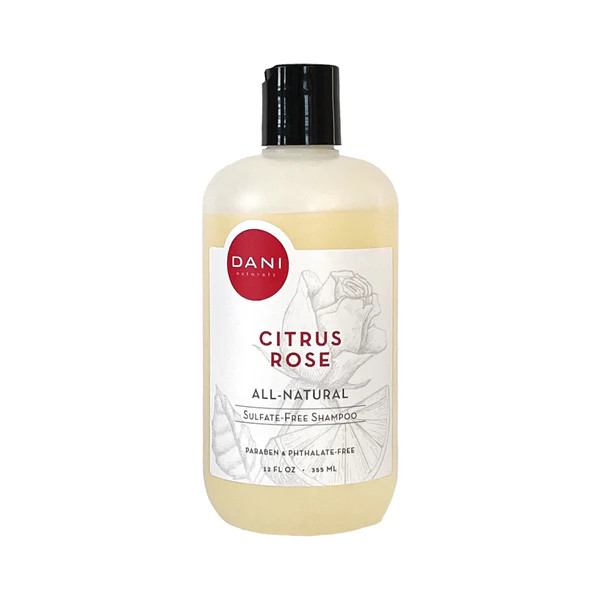 Citrus Rose Shampoo - 12oz - Detoxifying and Clarifying | DANI Naturals