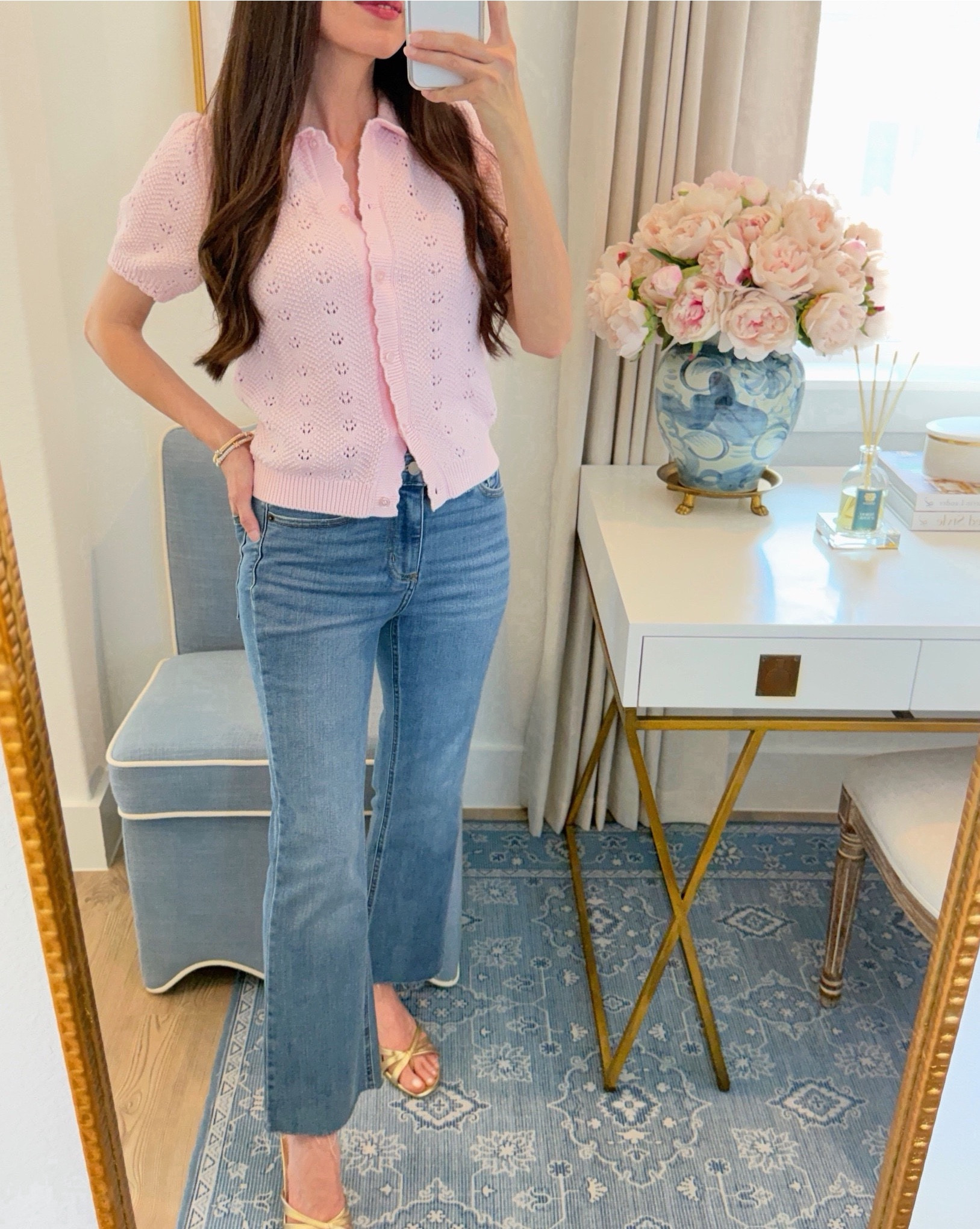 Most worn sandals so far this spring! Get $10, $20, or $60 off (almost) everything with Code: NEWLOOKS

Spring outfit, target denim target style Walmart finds pink cardigan gold kitten heels gold sandals casual outfit @DSW 

#LTKootd #LTKOver40 #LTKSaleAlert