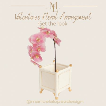 Get this sophisticated, chic Valentine’s/spring floral arrangement look! Orchid, pink, white and gold cachepot 

#LTKFind #LTKsalealert #LTKstyletip