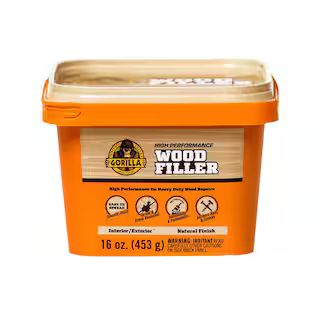 Gorilla 16 oz. Natural Wood Filler Tub 107103 - The Home Depot | The Home Depot