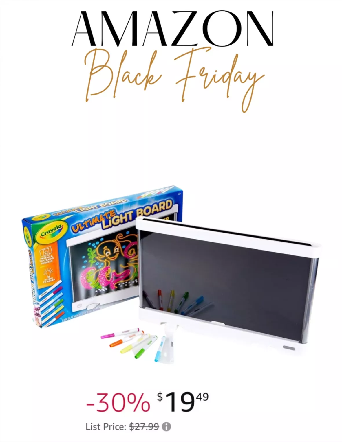Crayola Ultimate Light Board - White, Kids Tracing  