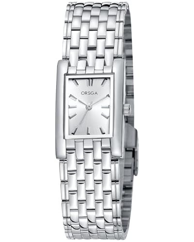 CIVO Silver Watch for Women Dainty: Small Square Silver Ladies Watches Bracelet for Women Birthday Mother Gifts | Amazon (US)