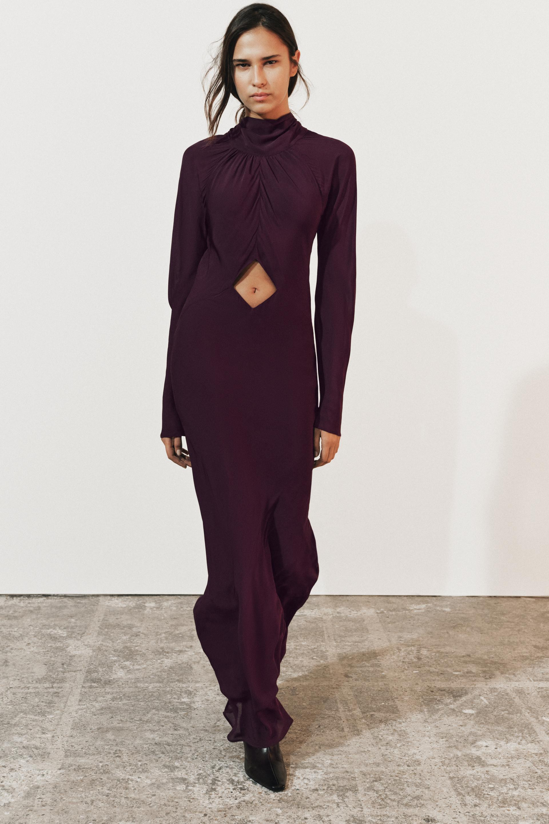 ZW COLLECTION CUT-OUT MAXI DRESS | Zara US
