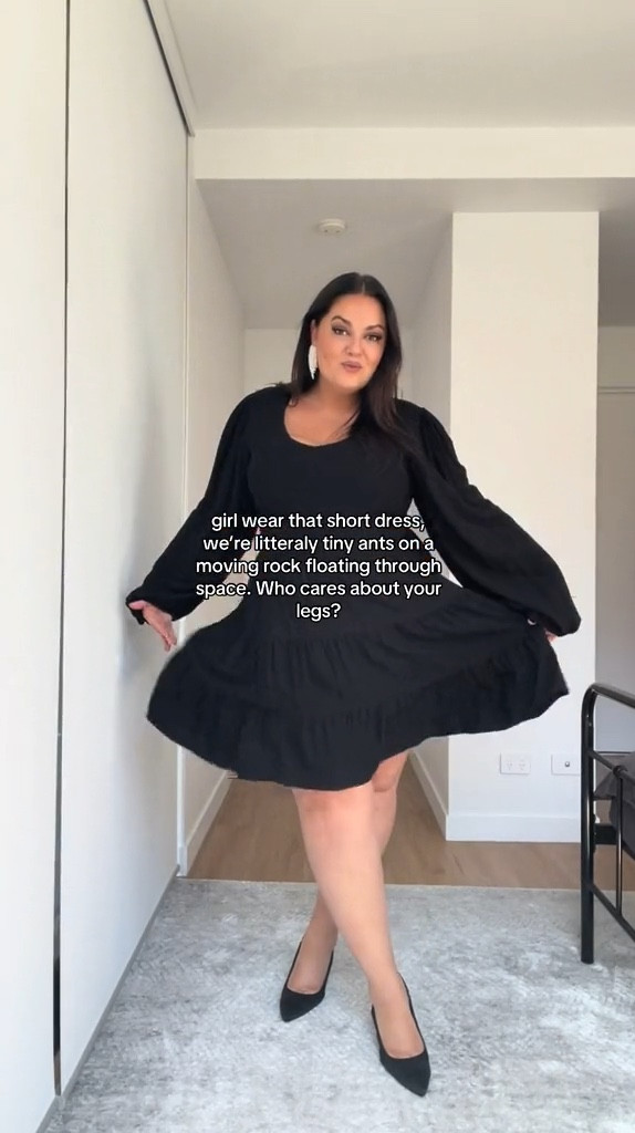 *is what i tell myself every time i wear a short dress! This gorgeous little number has a stretchy waist which is super flattering on curves 🖤

#LTKcurves #LTKmidsize #LTKaustralia