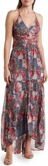 Sleeveless Floral Print Maxi Dress | Nordstrom Rack