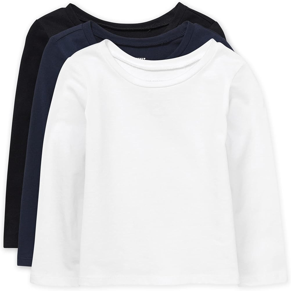 The Children's Place Girls Long Sleeve Basic Layering T-Shirt | Amazon (US)