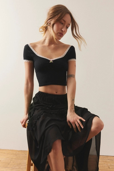 Out From Under Gabriella Seamless Baby Tee | Urban Outfitters (US and RoW)