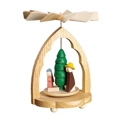 Richard Glaesser Miniature Pyramid with Nativity Scene Hanging Figurine Ornament | Wayfair North America