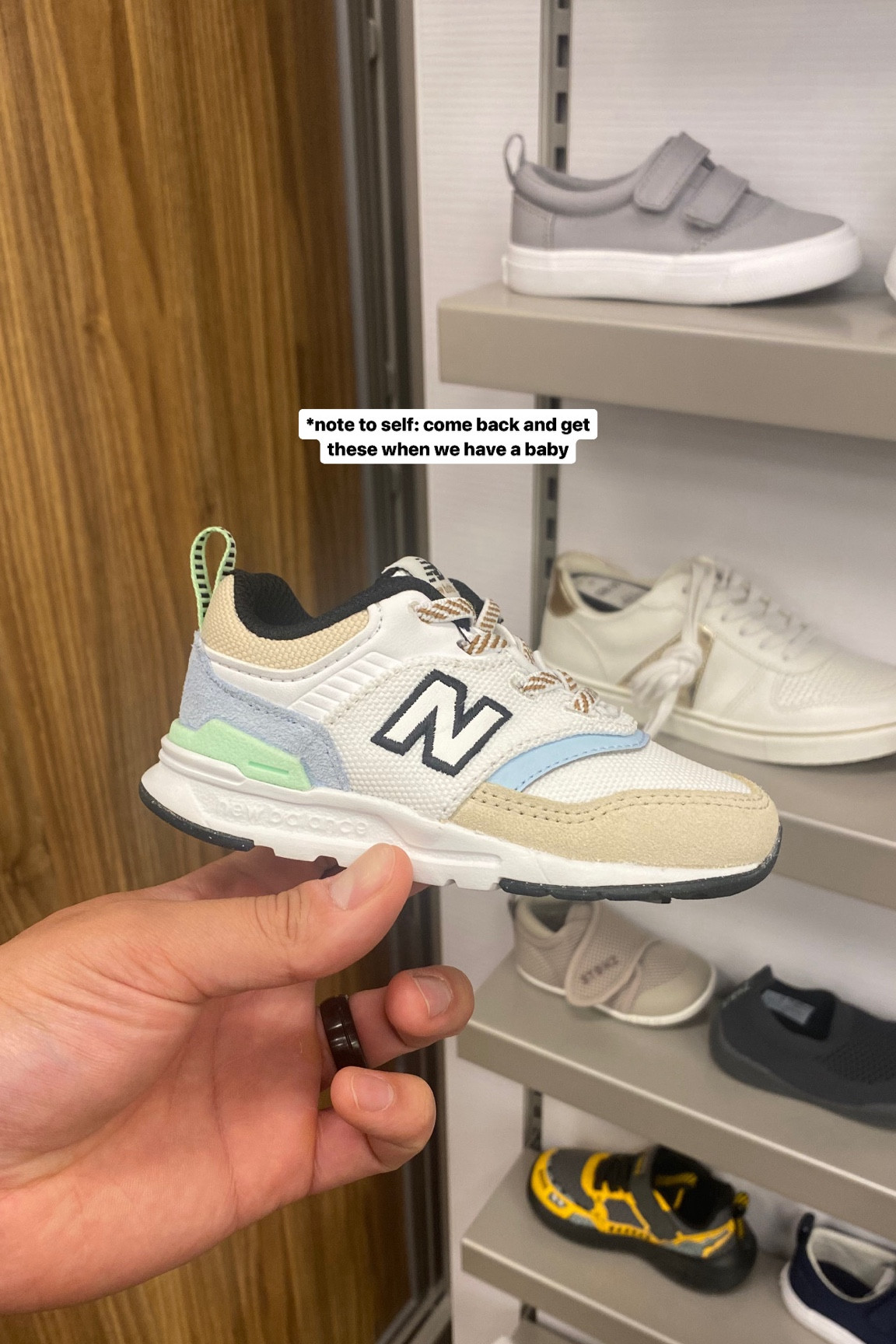 How cute are these baby new balances?! Book marking for when we have a baby 🥰