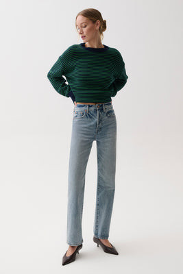 Cassie Super High Rise Straight Jean - Bramble | Pistola Denim