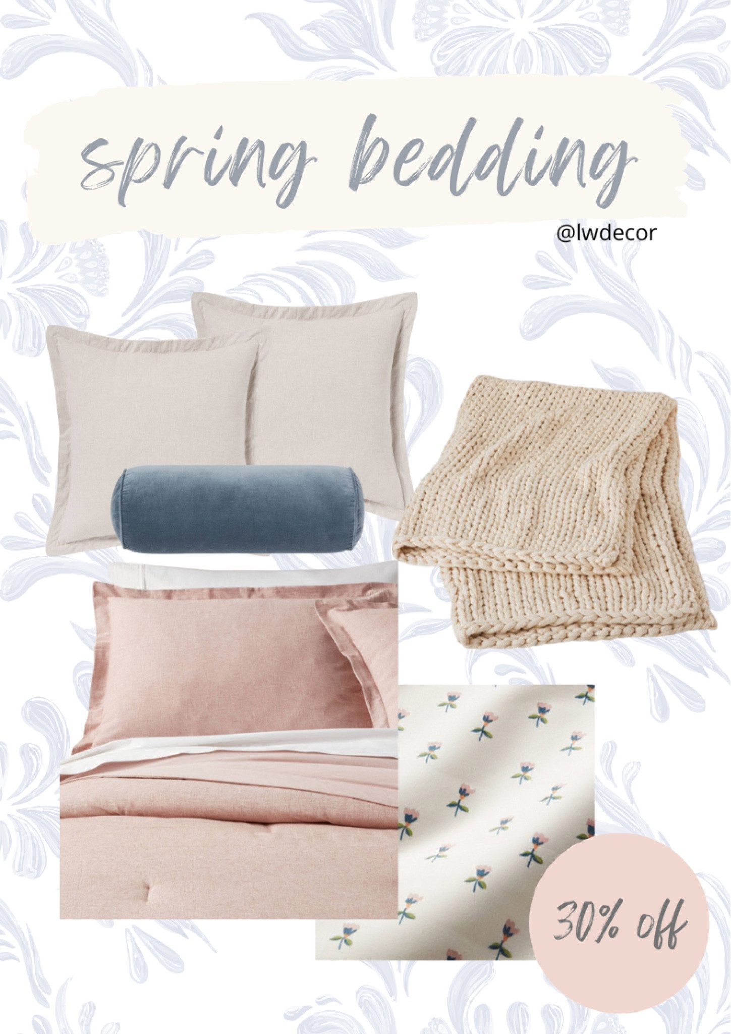 Lately, I’ve been navigating towards pinks and blues. I’ve put together a curated spring refresh for your bedroom! I have these sheets & love them! Everything is on sale at Target for 30%!

#LTKsalealert #LTKxTarget #LTKhome