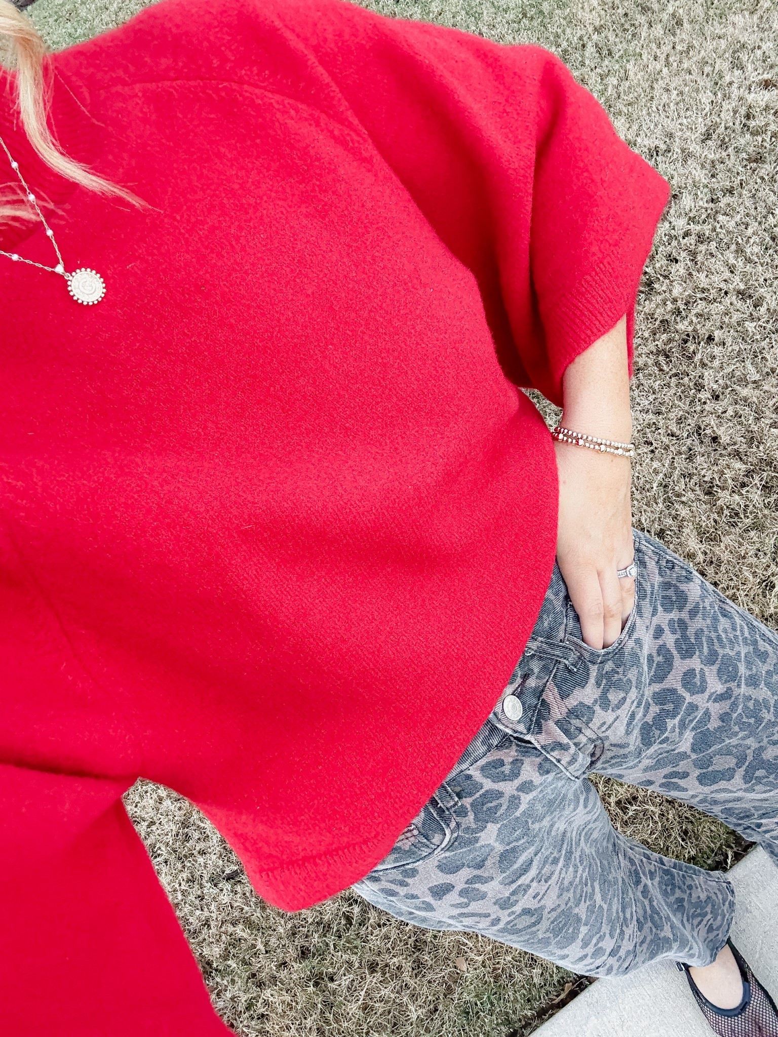 Mixing red with leopard is my new favorite!  Sweater is Zara but cant link here! 

#LTKHoliday #LTKootd #LTKFindsUnder50