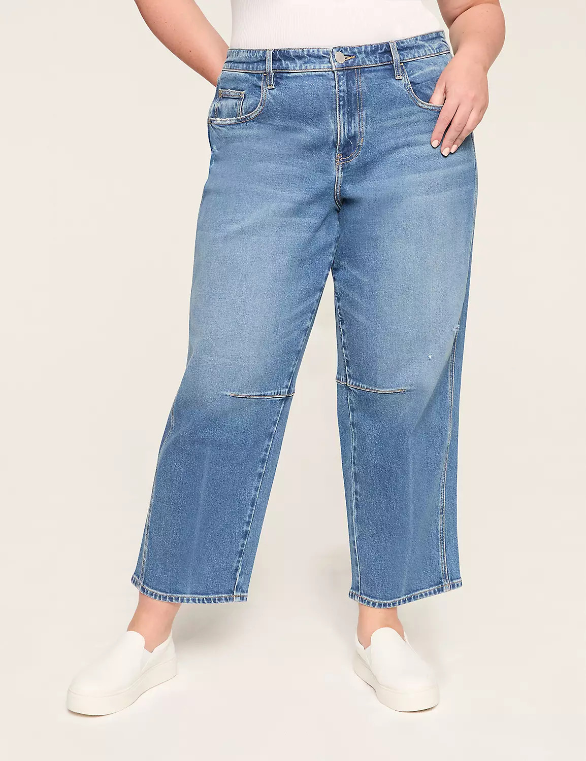 Curved Barrel Jean | Lane Bryant (US)