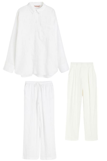 White suit, white outfit, white shirt , linen shirt linen trousers, casual outfit, workwear, weekend outfit , what to wear, spring outfit 

#LTKworkwear #LTKbrasil #LTKeurope