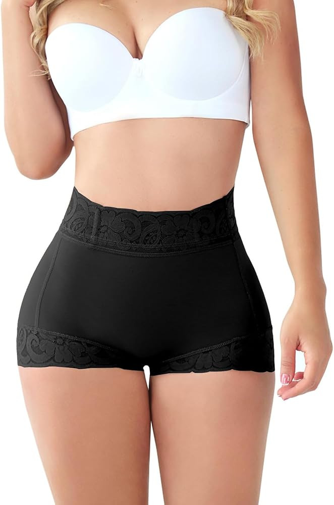 Butt Lifting Panties, Tummy Control Shapewear for Women Compression Underwear Short Lace Butt Lif... | Amazon (US)