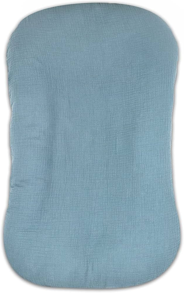 Hooyax Muslin Baby Lounger Cover Soft Organic Cotton Slipcover Fits Newborn Lounger for Baby Boys... | Amazon (US)
