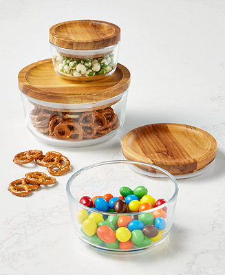 6-Pc. Storage Set with Wood Lids | Macy's Canada