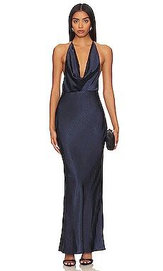 Runaway The Label Posey Maxi Dress in Navy from Revolve.com | Revolve Clothing (Global)