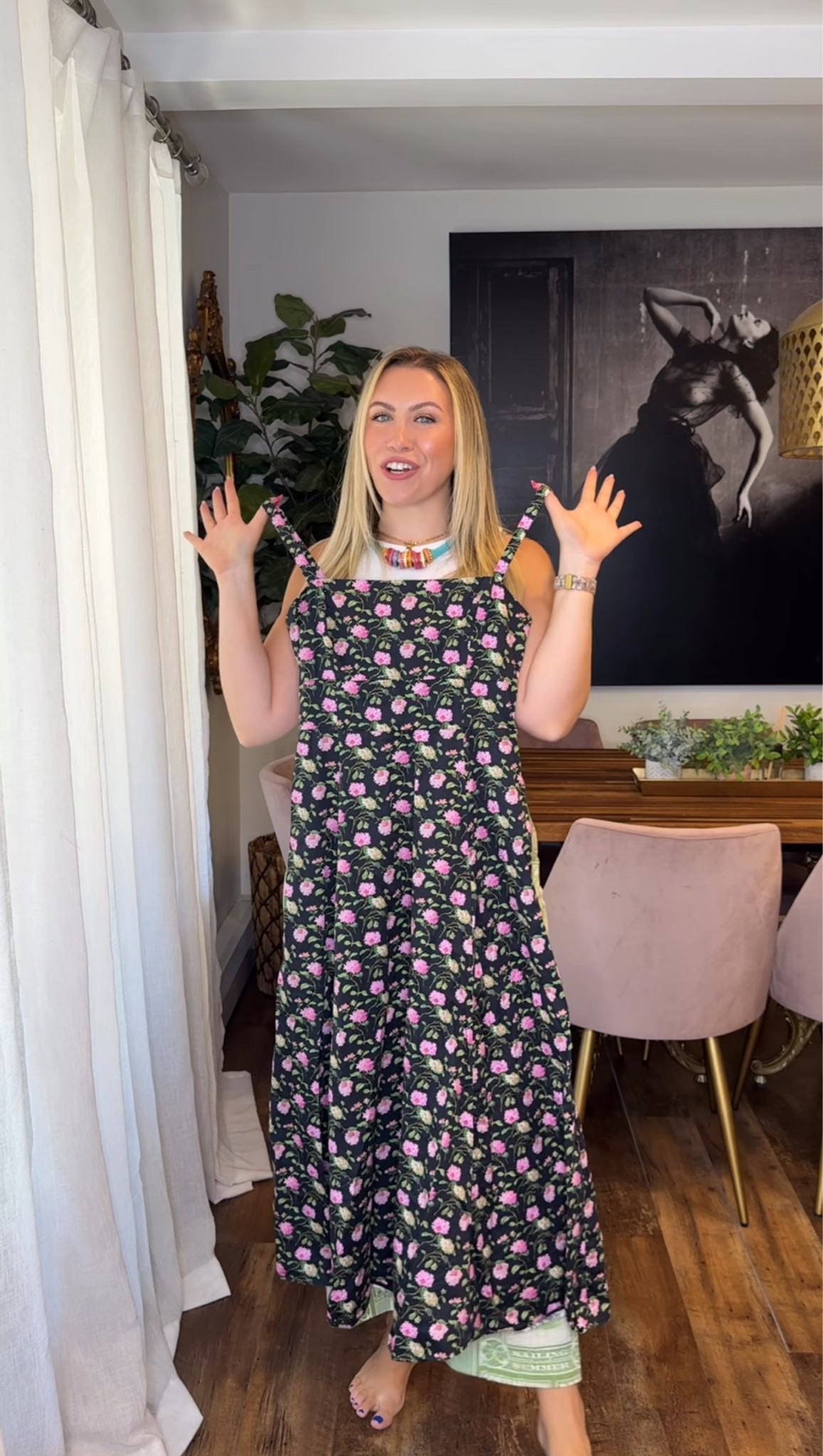 My absolute favorite style hill house dress. I wear a large.  Everything I rented to wear in June. wedding guest dress summer, summer outfits, summer dresses, vacation outfits beach, date night outfits, travel outfits 

 #LTKootd #LTKSeasonal #LTKMidsize