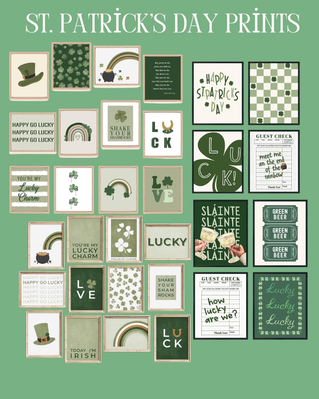 If you’re like me then you change out your picture for every Holliday to bring more fun!! Here are my St. Patrick’s day Prints 🍀🤍🍀

#LTKSeasonal #LTKHome #LTKdayinmylife