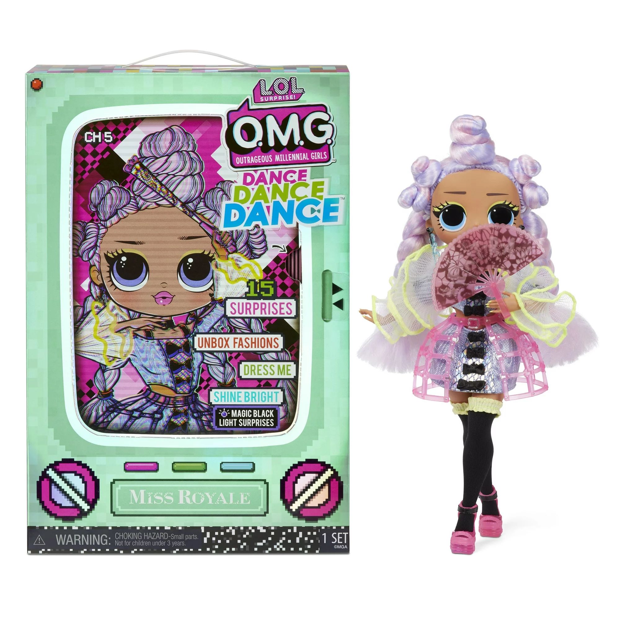 LOL Surprise OMG Dance Dance Dance Miss Royale Fashion Doll with 15 Surprises Including Magic Bla... | Walmart (US)