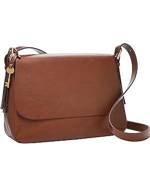Fossil Women's Harper Leather Large Flap Crossbody Purse Handbag for Women | Amazon (US)