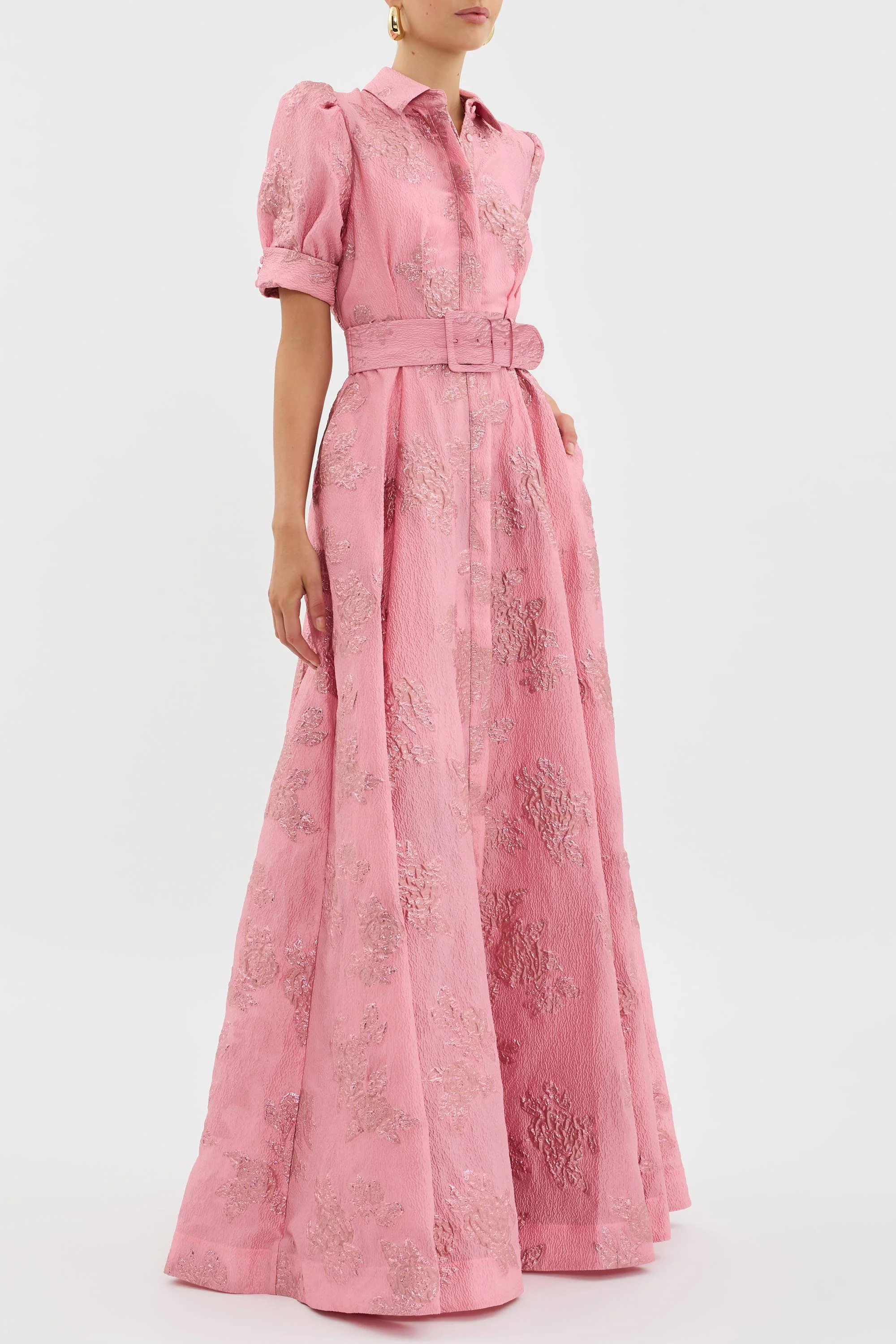 Rebecca Vallance - Annette Button Gown Pink | Rebecca Vallance (Global)