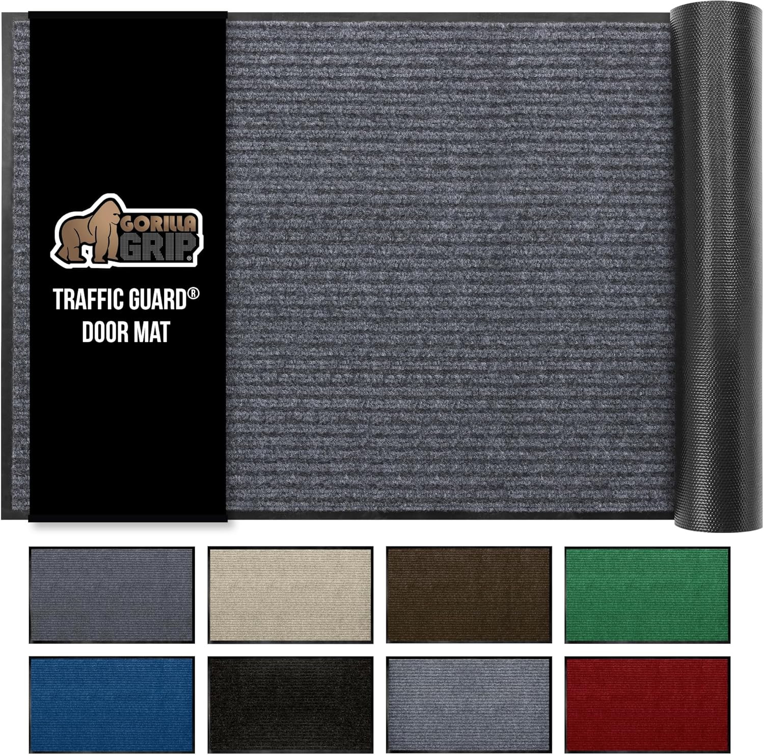 GORILLA GRIP Waterproof Traffic Guard Door Mat, 72x48, Heavy Duty Entryway Mats, Strong Backing C... | Amazon (US)