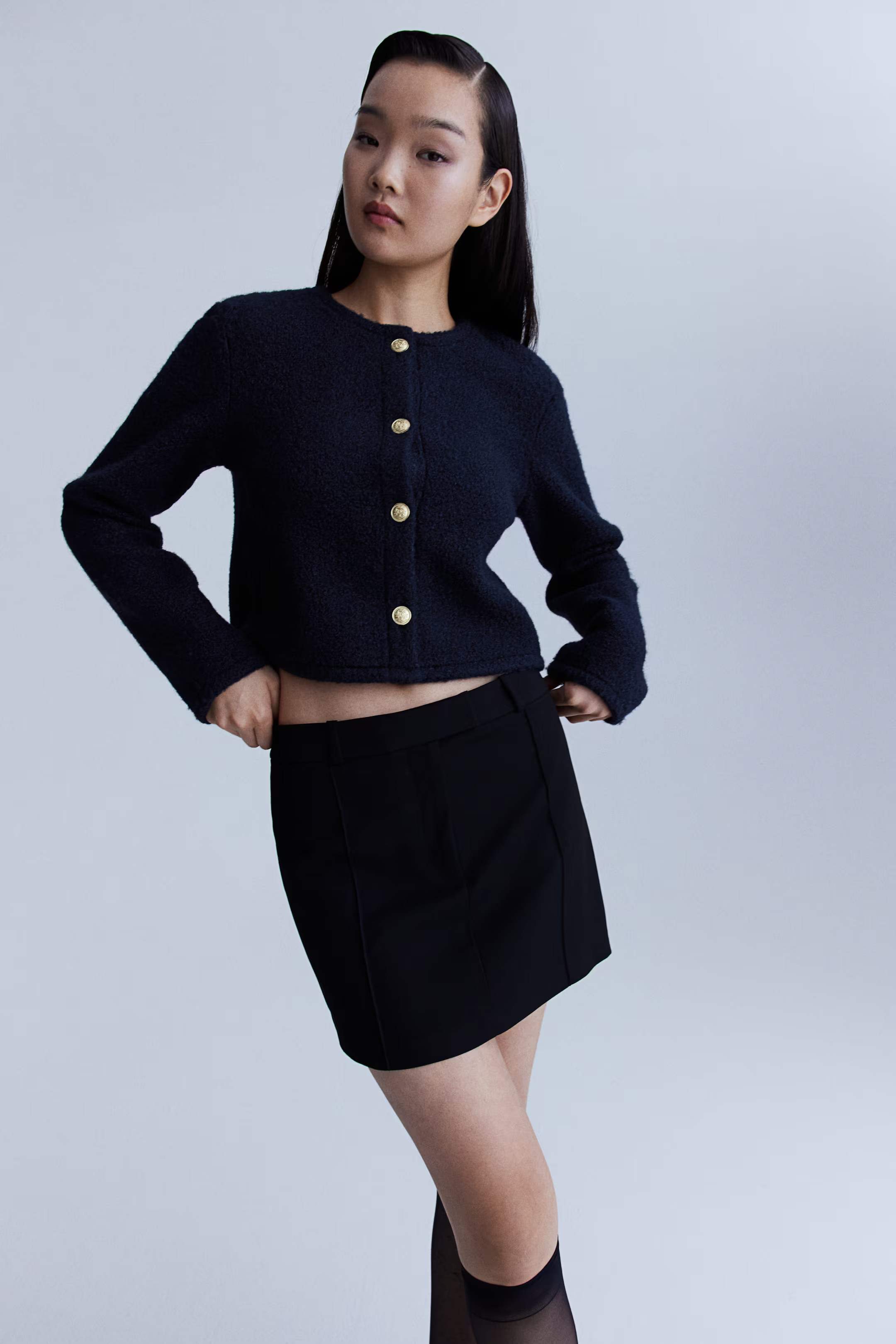 Bouclé-weave cardigan | H&M (UK, MY, IN, SG, PH, TW, HK)