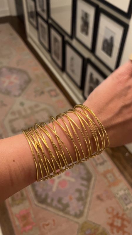 Similar styles to this gold bangles cuff I bought many moons ago -