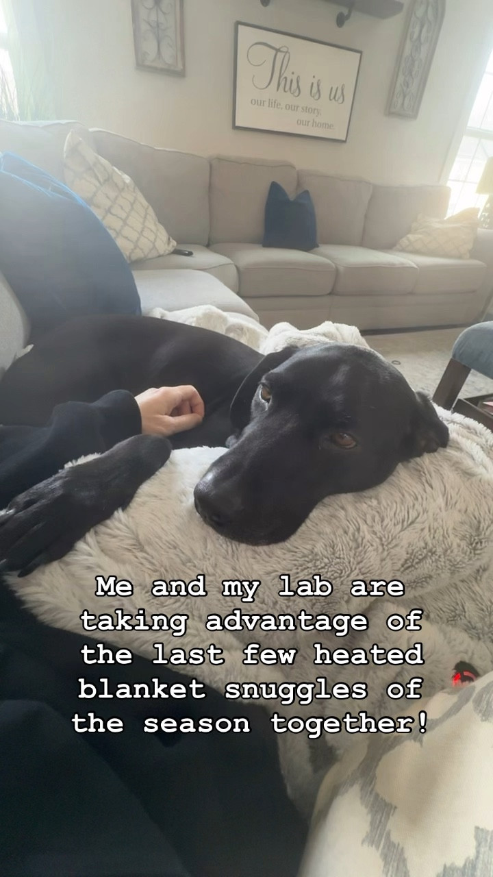 We are both OBSESSED with this blanket. It was the best present from Santa this year by far!! #lab #blacklab #bestblanketever #dogsnuggles

#LTKFindsUnder50 #LTKWatchNow #LTKPets