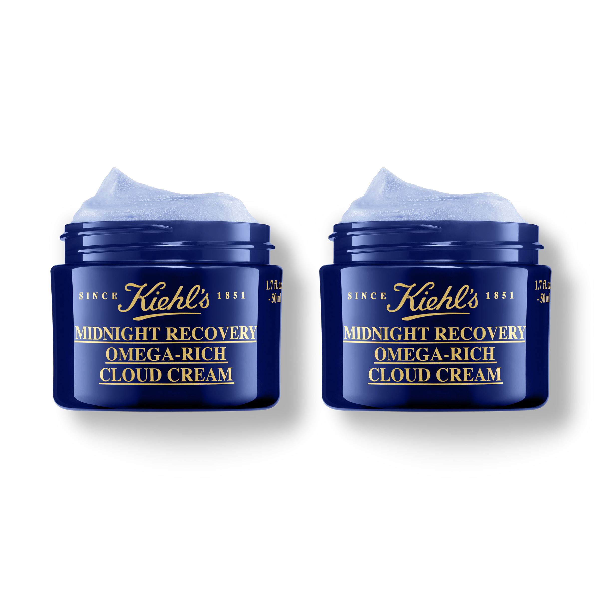 Midnight Recovery Omega Rich Botanical Night Cream 50ml Duo | Kiehl's