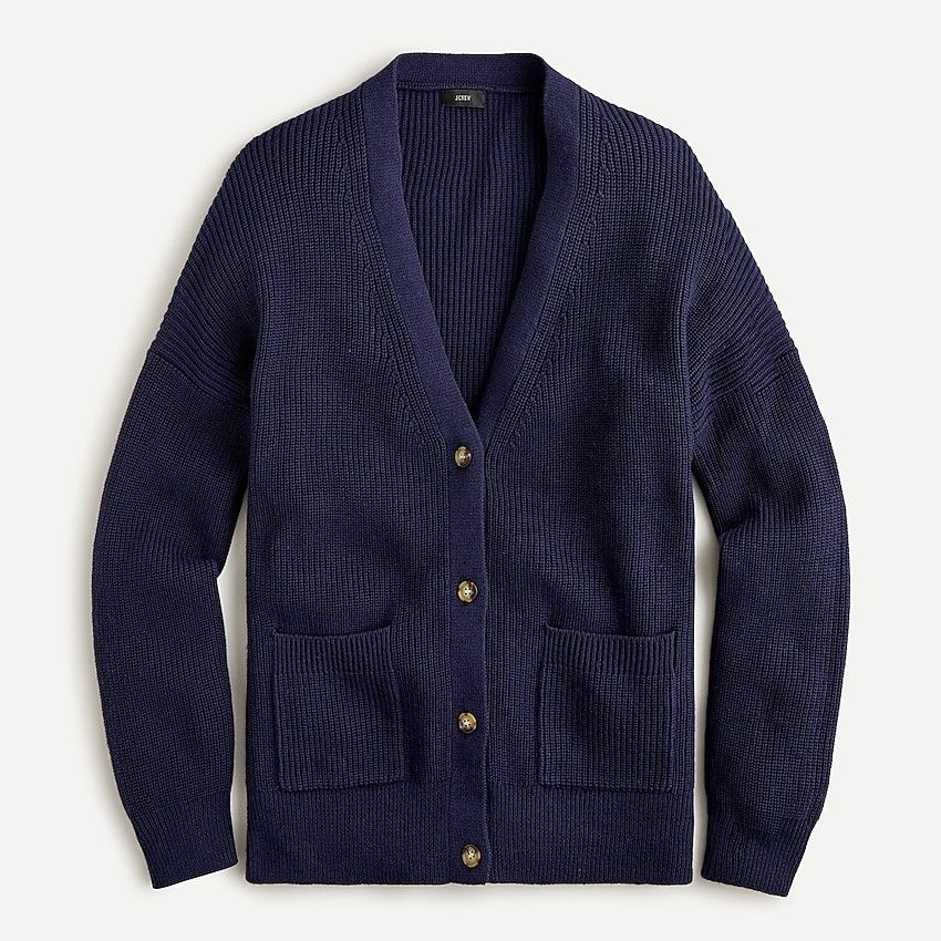 V-neck cotton-cashmere cardigan sweater | J. Crew US