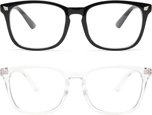 livho 2 Pack Blue Light Blocking Glasses, Computer Reading/Gaming/TV/Phones Glasses for Women Men... | Amazon (US)