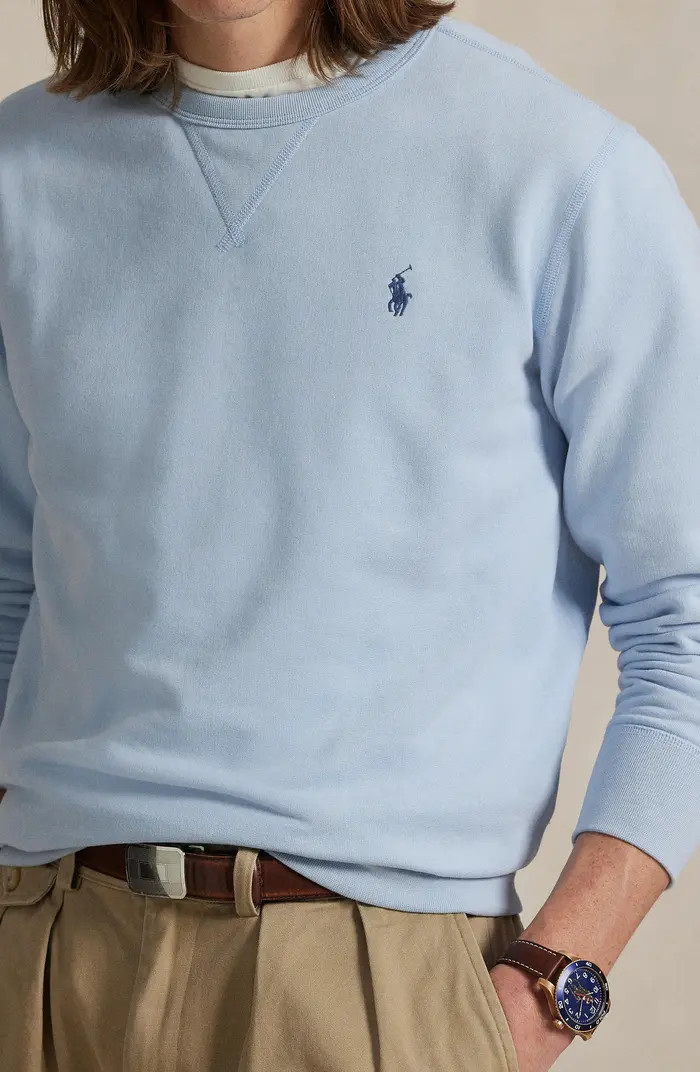 Polo Ralph Lauren Logo Embroidered Fleece Sweatshirt | Nordstrom | Nordstrom