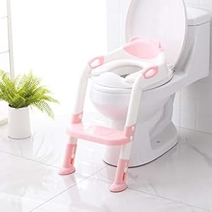 Potty Training Seat with Step Stool Ladder,SKYROKU Potty Training Toilet for Kids Boys Girls Todd... | Amazon (US)