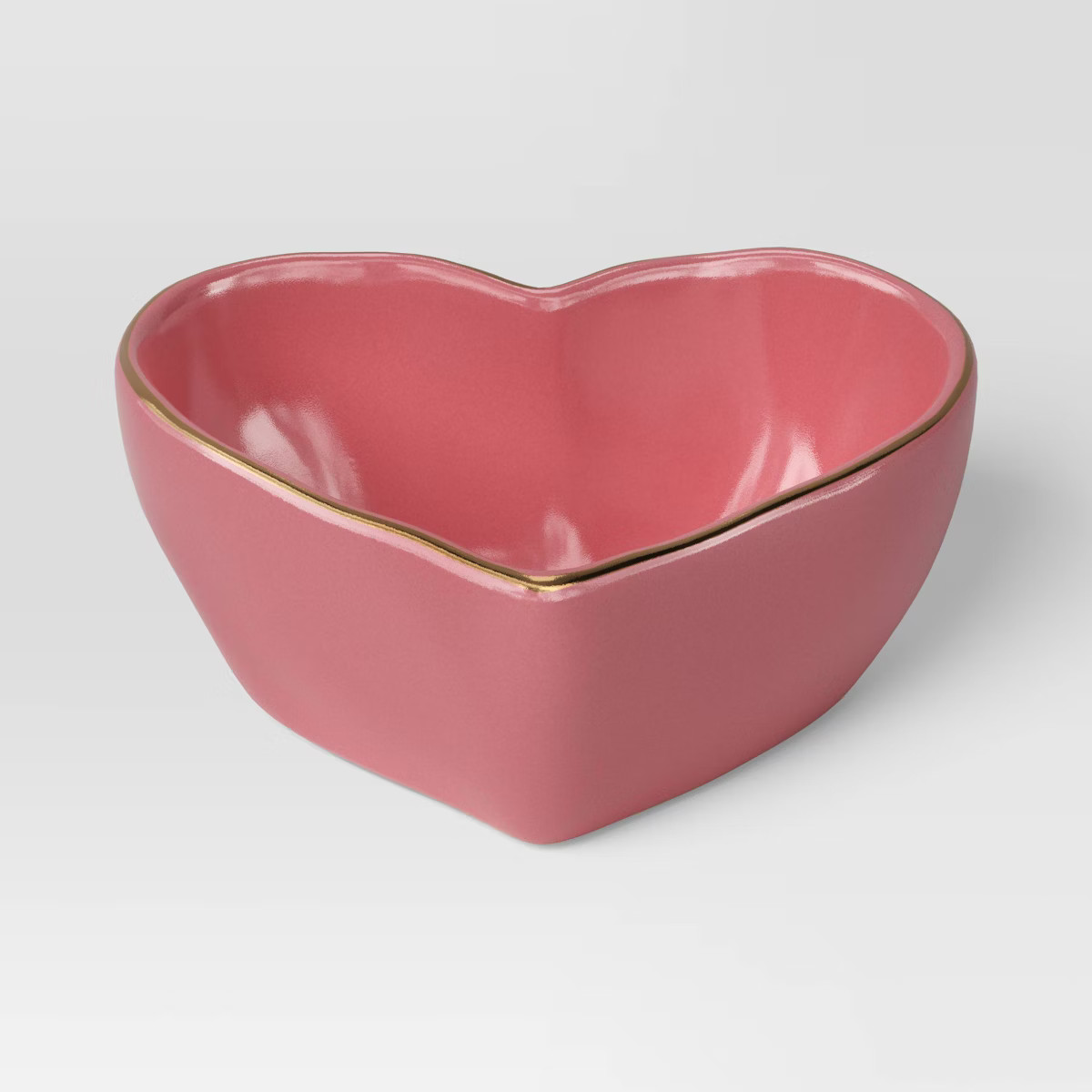 7oz Stoneware Figural Heart Mini Serving Bowl Pink - Threshold™ | Target
