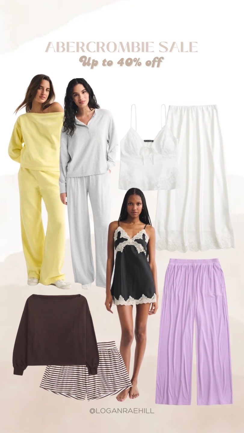 Abercrombie is having an extra 20-40% off clearance sale! These are some loungewear that I’m shopping ￼