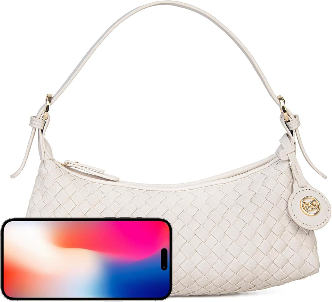 PS PETITE SIMONE Shoulder Bag, Mini Purse for Women Judy Small Clutch, Vegan Leather Woven Handba... | Amazon (US)