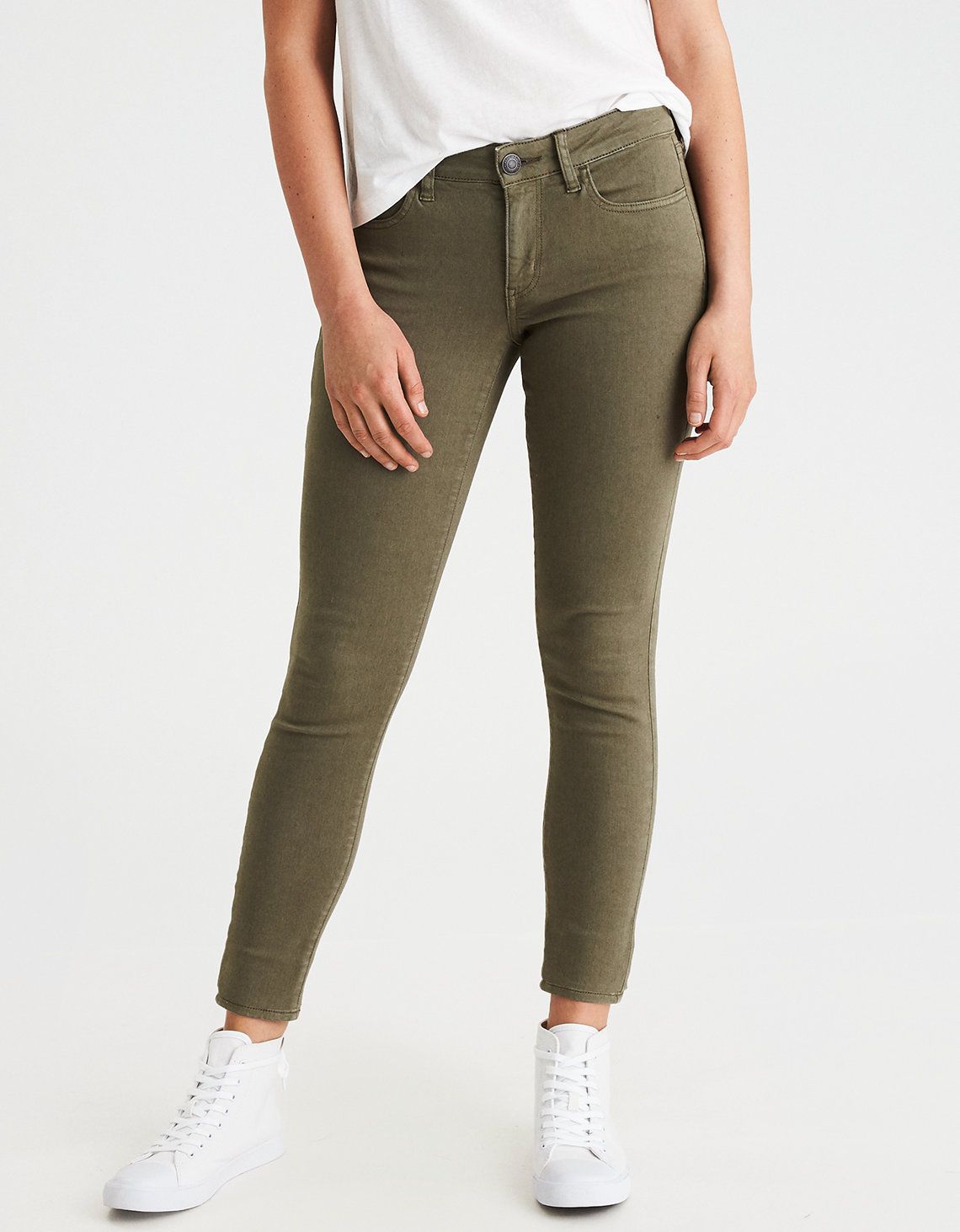 AEO Denim X Jegging, Leaf Green | American Eagle Outfitters (US & CA)