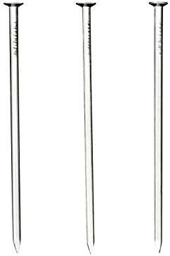 25pcs Hardware Nails, 4 Inches Nickel Plated Hanging Nails, Wall Nails for Hanging, Wood Nails, Long | Amazon (US)