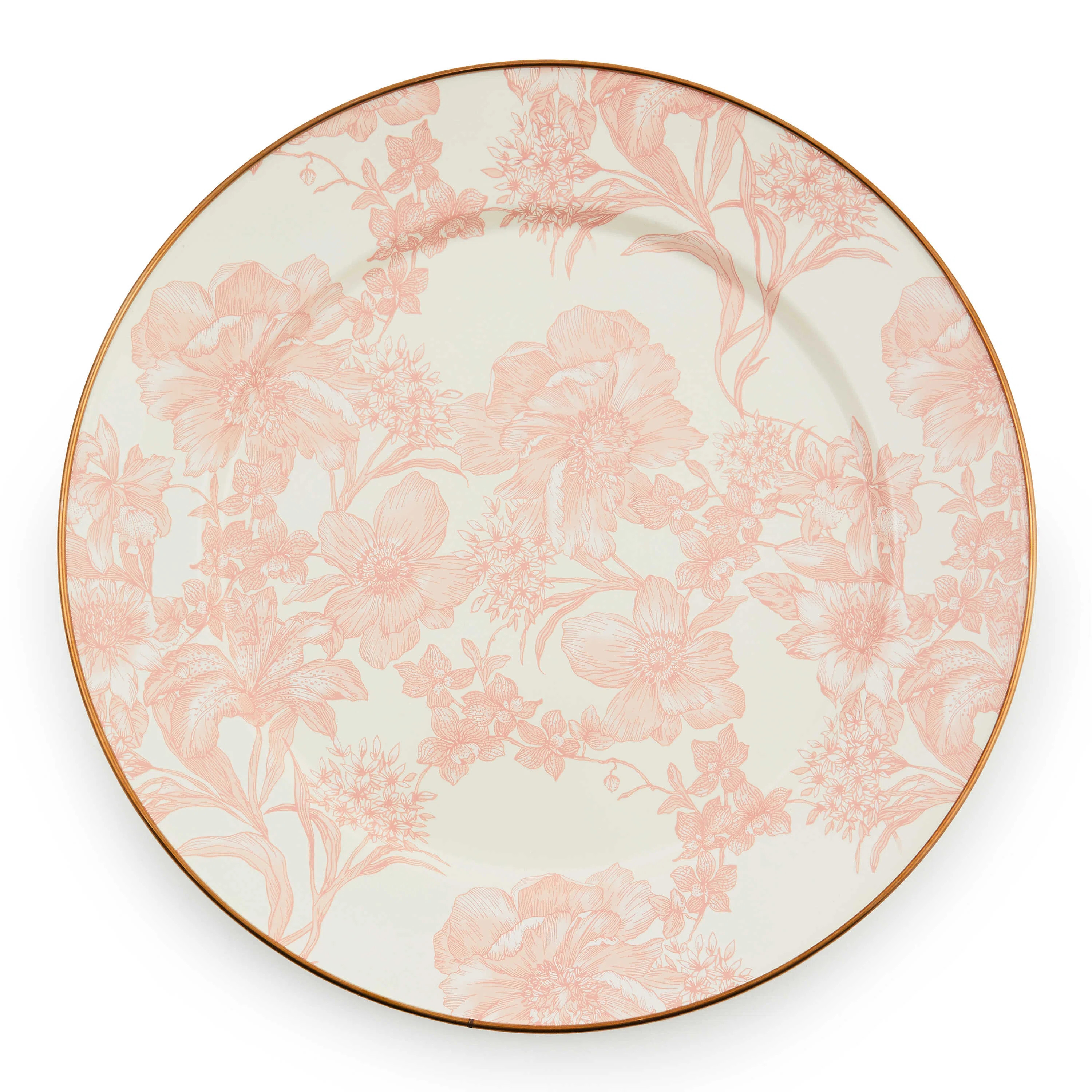 MacKenzie-Childs Rosy English Garden Enamel Charger/Plate | Wayfair | Wayfair North America