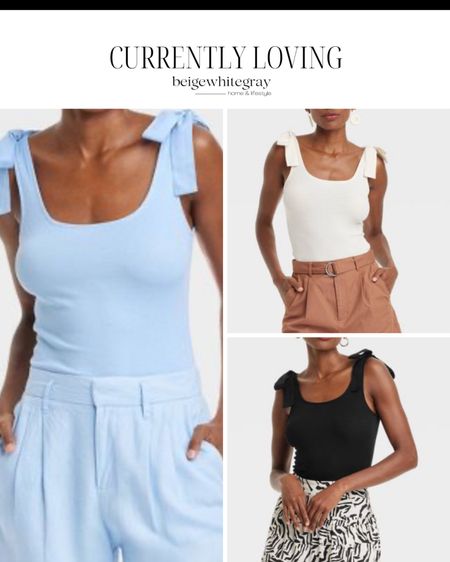 The cutest tank tops with the bow detail on the shoulders and they affordable!! Target finds 

#LTKStyleTip #LTKFindsUnder50